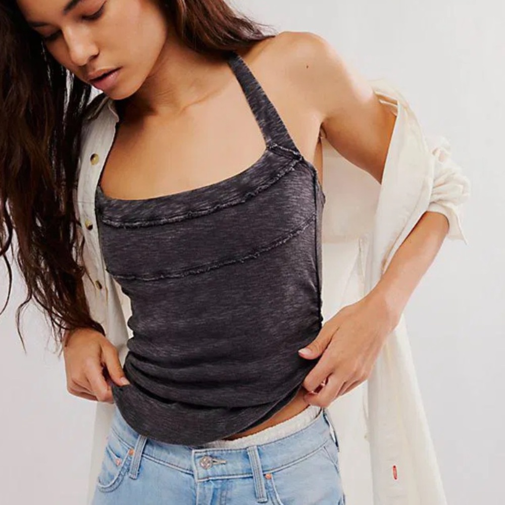 NWOT Free People My Reputation Halter Tank